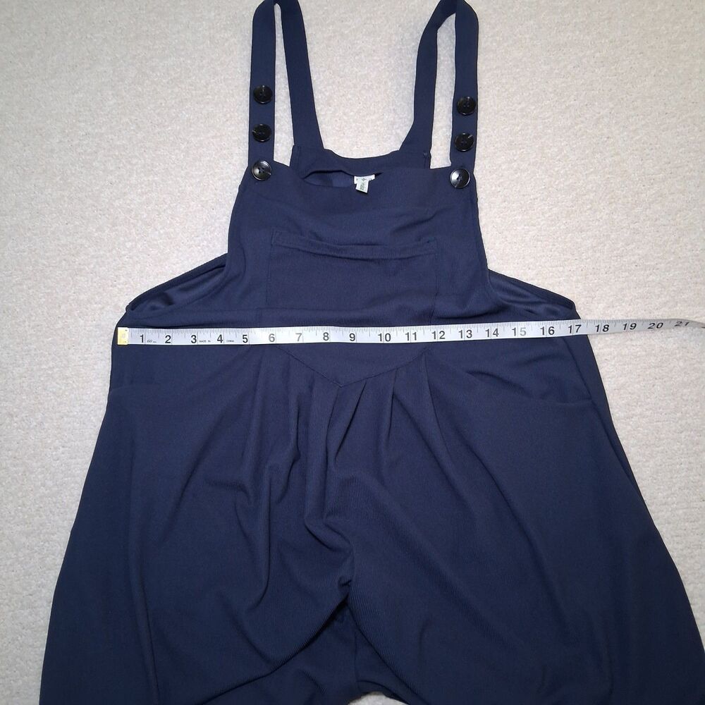 NWT Overalls Jumpsuit Sz S Navy Casual Minimalist Oversized Lounge Oversized - Picture 8 of 9